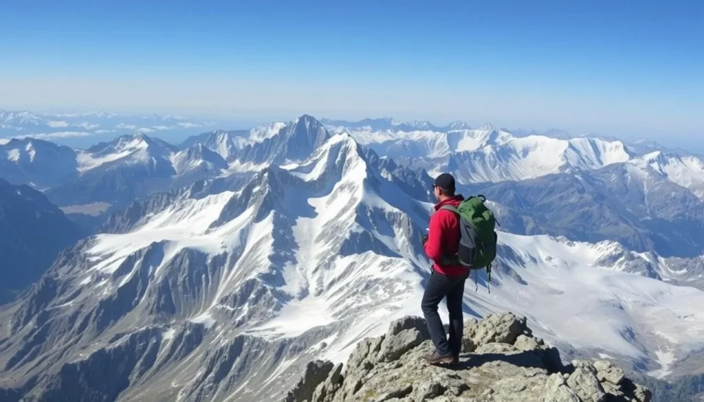 Guided climbs Lyskamm Switzerland with breathtaking views of snow-capped summits and ridges.