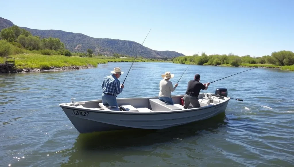 Guided fishing trip on the Sacramento River in Colusa County, California Guided fishing trip on the Sacramento River in Colusa County, California