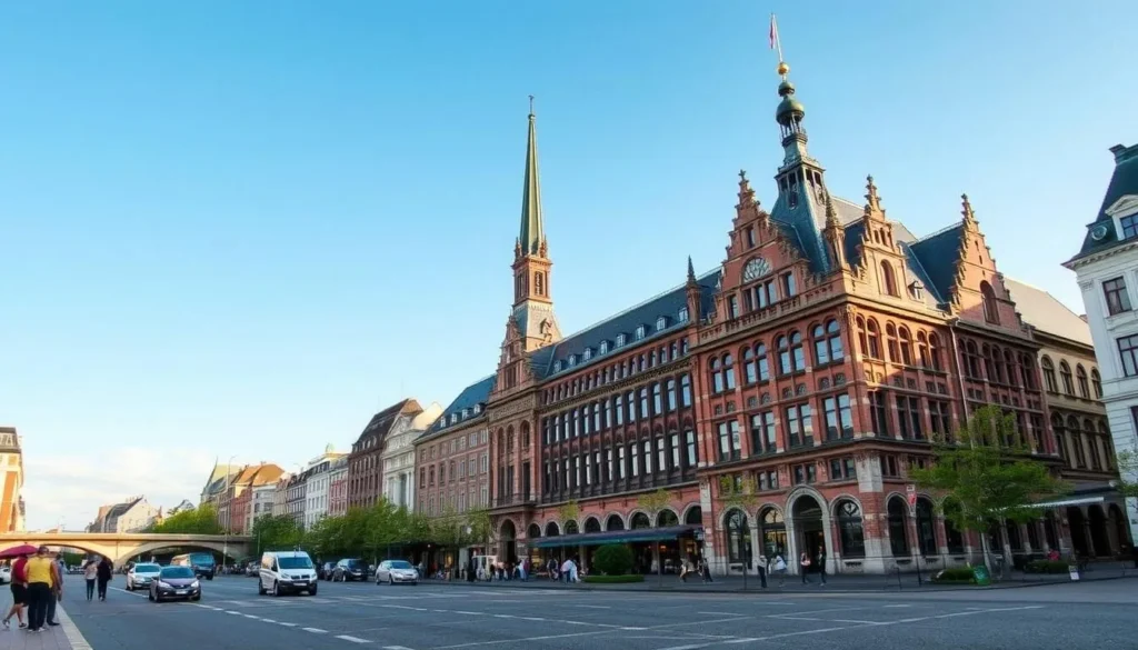 Guided walking tours of Düsseldorf cityscape