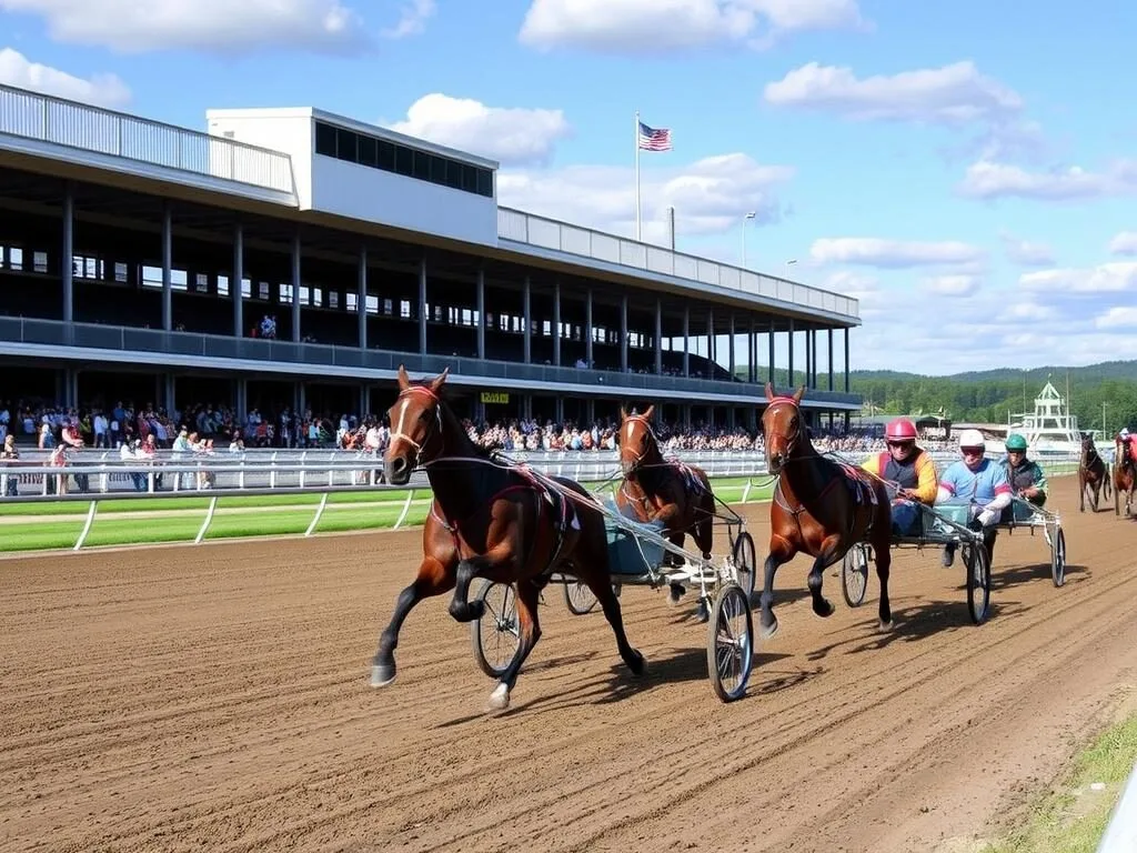 Harness racing at Tioga Downs Casino in Tioga County NY
