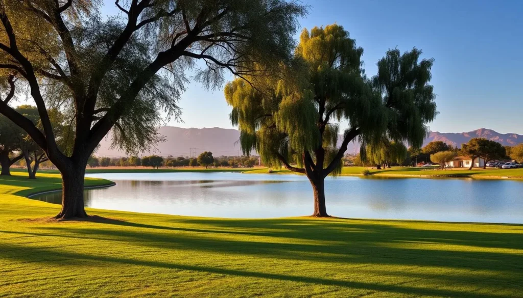 Hart Memorial Park with lakes and mountains in the background, Kern County - Kern County, California: Best Things to Do Hart Memorial Park with lakes and mountains in the background, Kern County - Kern County, California: Best Things to Do