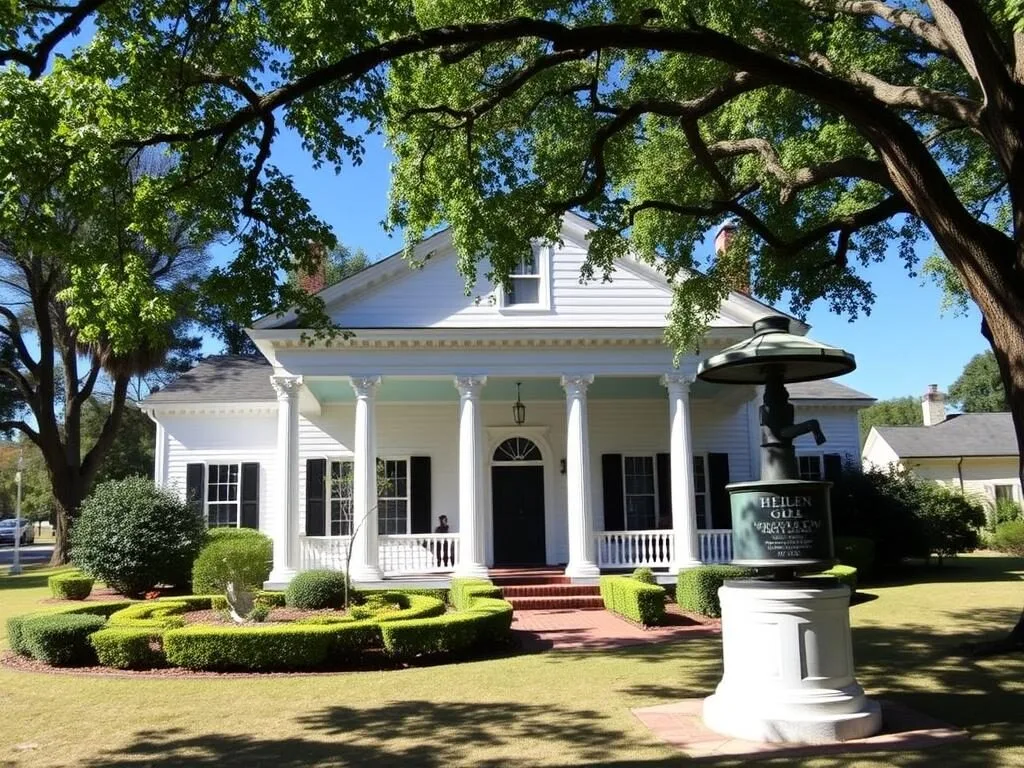 Helen Keller's birthplace Ivy Green in Tuscumbia Alabama Helen Keller's birthplace Ivy Green in Tuscumbia Alabama