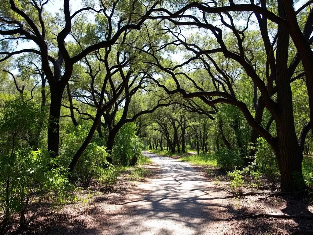 Hiking trail at Peace River Preserve in DeSoto County Florida Hiking trail at Peace River Preserve in DeSoto County Florida