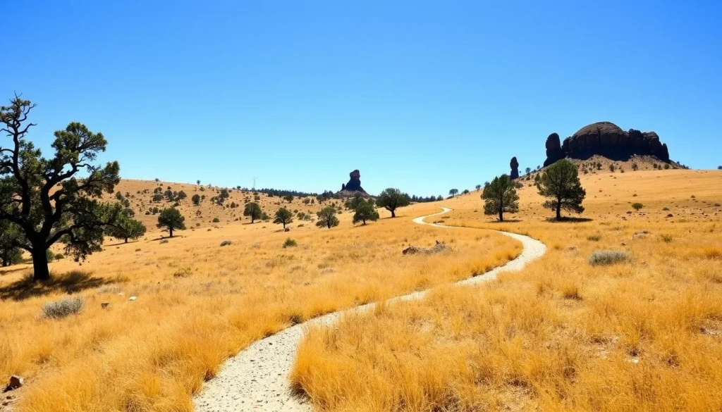 Hiking trail in Upper Bidwell Park Butte County California Hiking trail in Upper Bidwell Park Butte County California