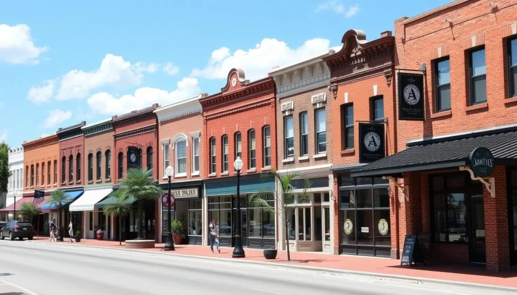 Historic Call Street in downtown Starke, Bradford County, Florida showing preserved architecture and shops Historic Call Street in downtown Starke, Bradford County, Florida showing preserved architecture and shops
