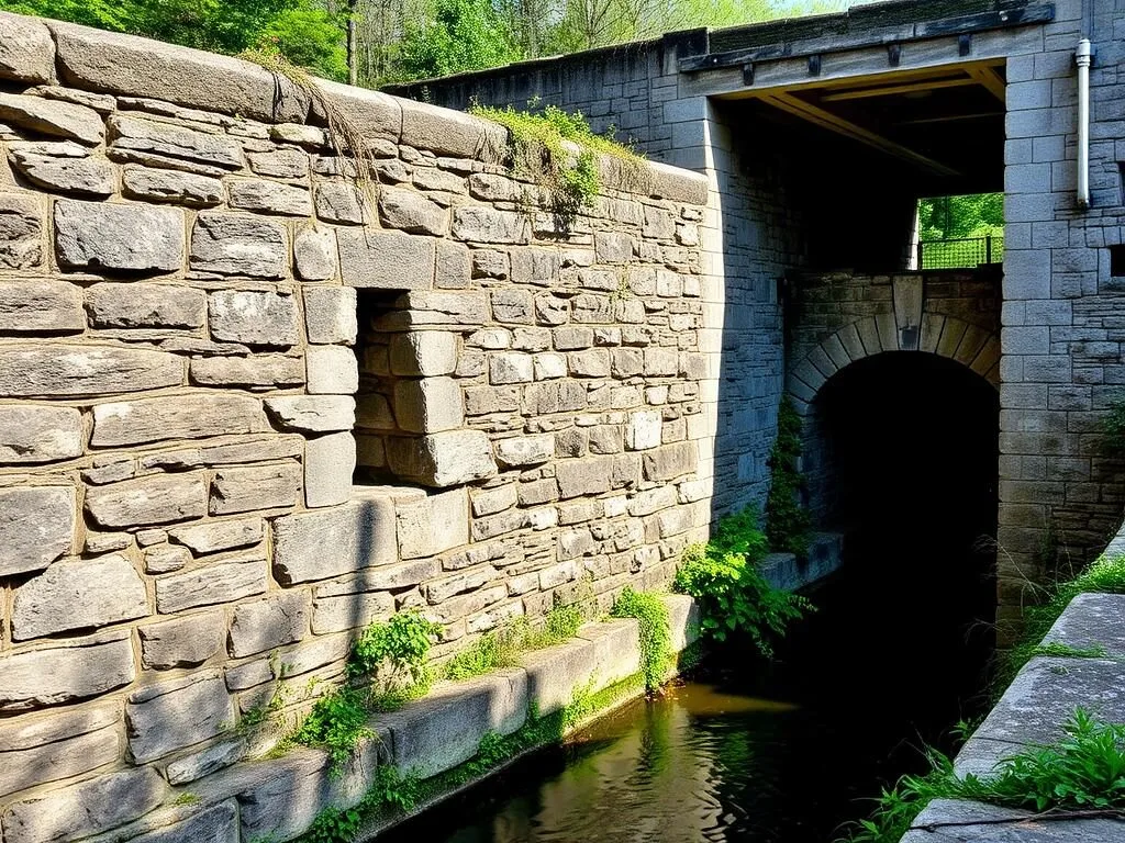 Historic Chenango Canal lock remains, representing the best things to do in Chenango County New York for canal history enthusiasts Historic Chenango Canal lock remains, representing the best things to do in Chenango County New York for canal history enthusiasts