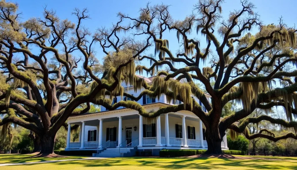 Historic Chinsegut Hill Manor House surrounded by ancient oak trees in Hernando County Historic Chinsegut Hill Manor House surrounded by ancient oak trees in Hernando County