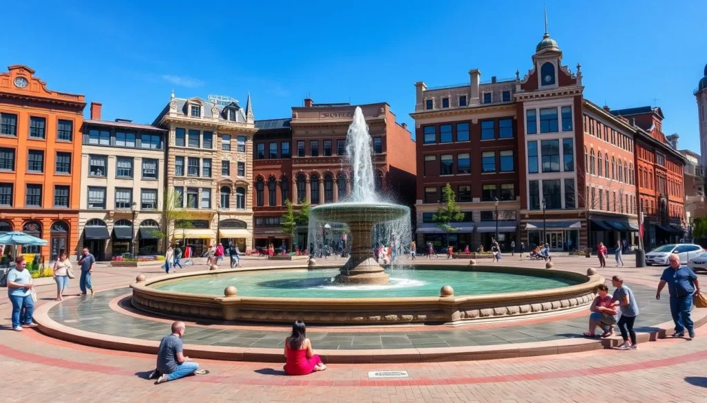 Historic Clinton Square in downtown Syracuse, Onondaga County Historic Clinton Square in downtown Syracuse, Onondaga County