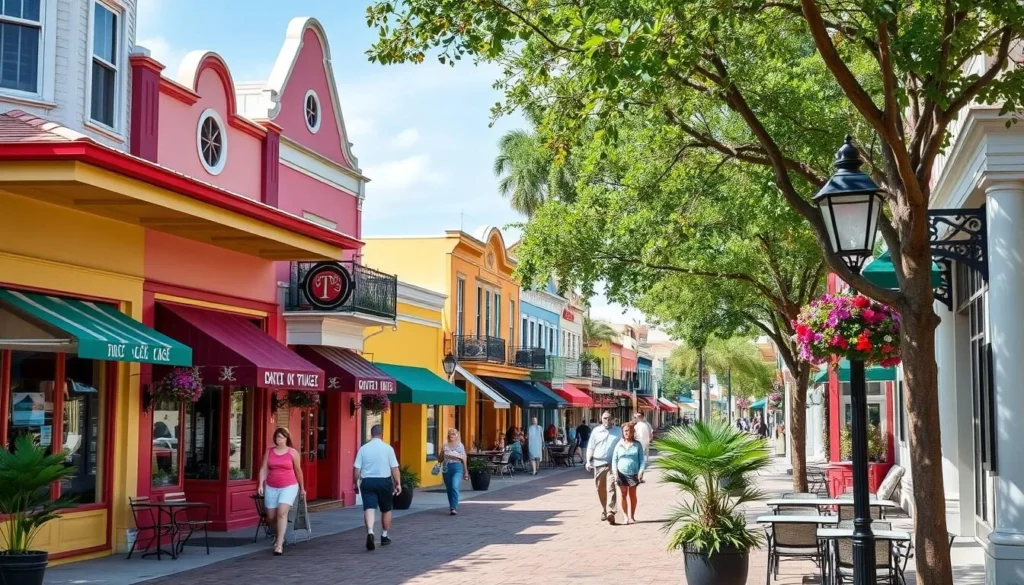 Historic Cocoa Village shops and restaurants in Brevard County, Florida Historic Cocoa Village shops and restaurants in Brevard County, Florida