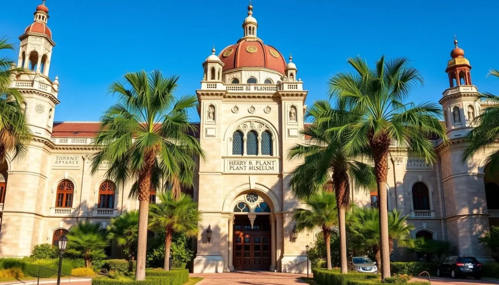 Historic Henry B. Plant Museum with Moorish architecture and tropical gardens Historic Henry B. Plant Museum with Moorish architecture and tropical gardens