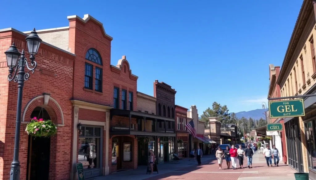 Historic Old Town Auburn with preserved 19th-century architecture and charming storefronts Historic Old Town Auburn with preserved 19th-century architecture and charming storefronts