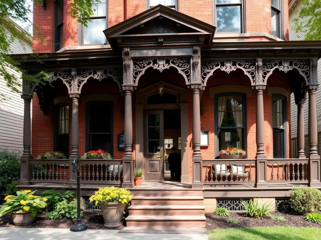 Historic bed and breakfast in Galena with Victorian architecture Historic bed and breakfast in Galena with Victorian architecture