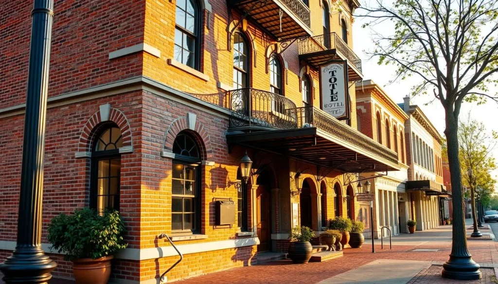 Historic boutique hotel in downtown Paducah with Victorian architecture Historic boutique hotel in downtown Paducah with Victorian architecture