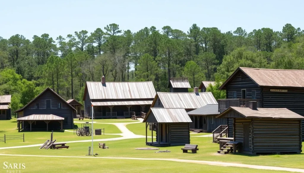Historic buildings at the Panhandle Pioneer Settlement in Calhoun County Florida things to do Historic buildings at the Panhandle Pioneer Settlement in Calhoun County Florida things to do