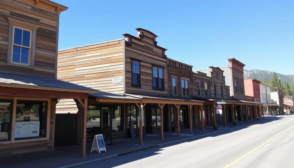 Historic buildings in Markleeville Alpine County California