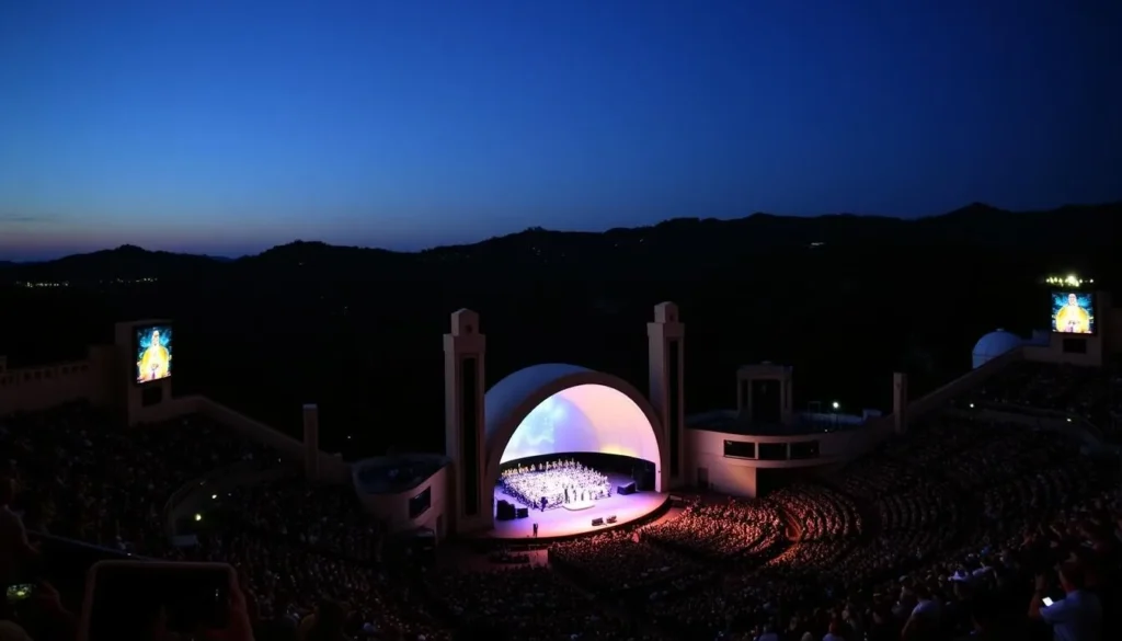 Hollywood Bowl outdoor concert venue in Los Angeles County California Hollywood Bowl outdoor concert venue in Los Angeles County California