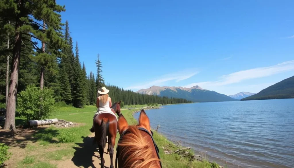 Horseback riding near Pinecrest Lake