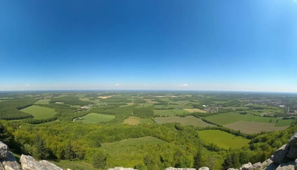 Horseshoe Mound scenic overlook with panoramic views of Galena countryside Horseshoe Mound scenic overlook with panoramic views of Galena countryside
