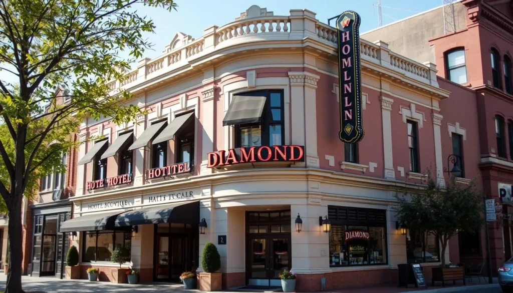 Hotel Diamond in downtown Chico Butte County California Hotel Diamond in downtown Chico Butte County California