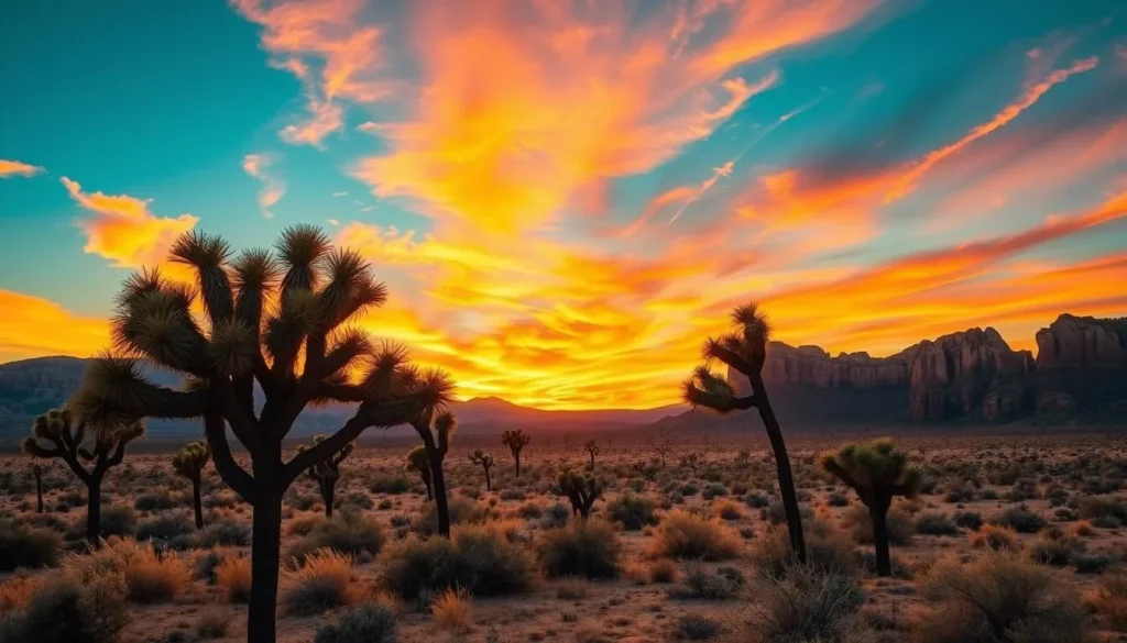 Iconic Joshua Trees and rock formations in Joshua Tree National Park - one of the most popular San Bernardino County things to do Iconic Joshua Trees and rock formations in Joshua Tree National Park - one of the most popular San Bernardino County things to do