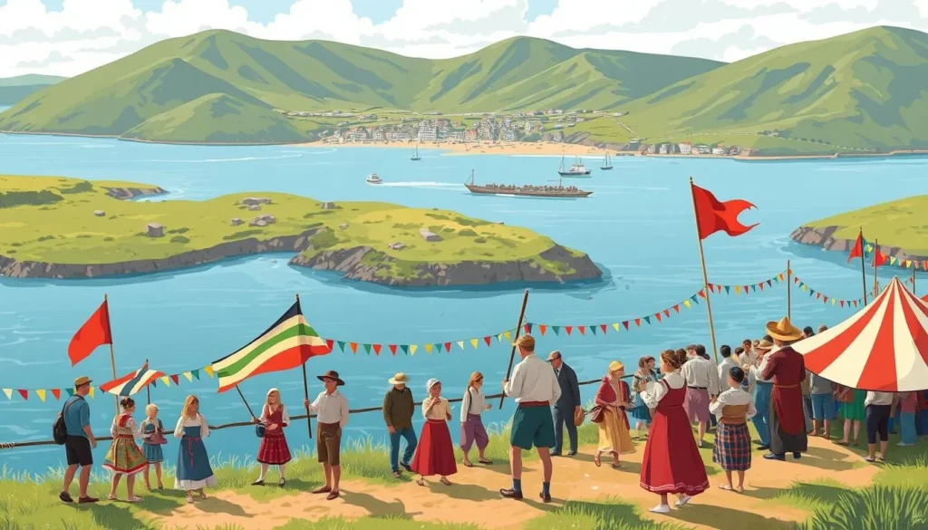 Image of Achill Island during the Battle for the Lake Festival