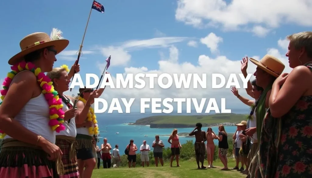 Image of Adamstown Day Festival celebration on Pitcairn Island