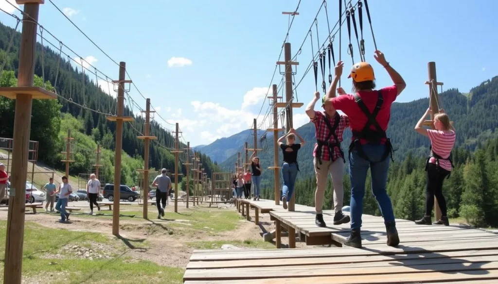 Image of Adventure Park Rheinfall's obstacle courses