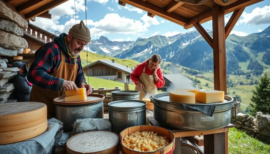 Image of Alpine cheese production in Uri