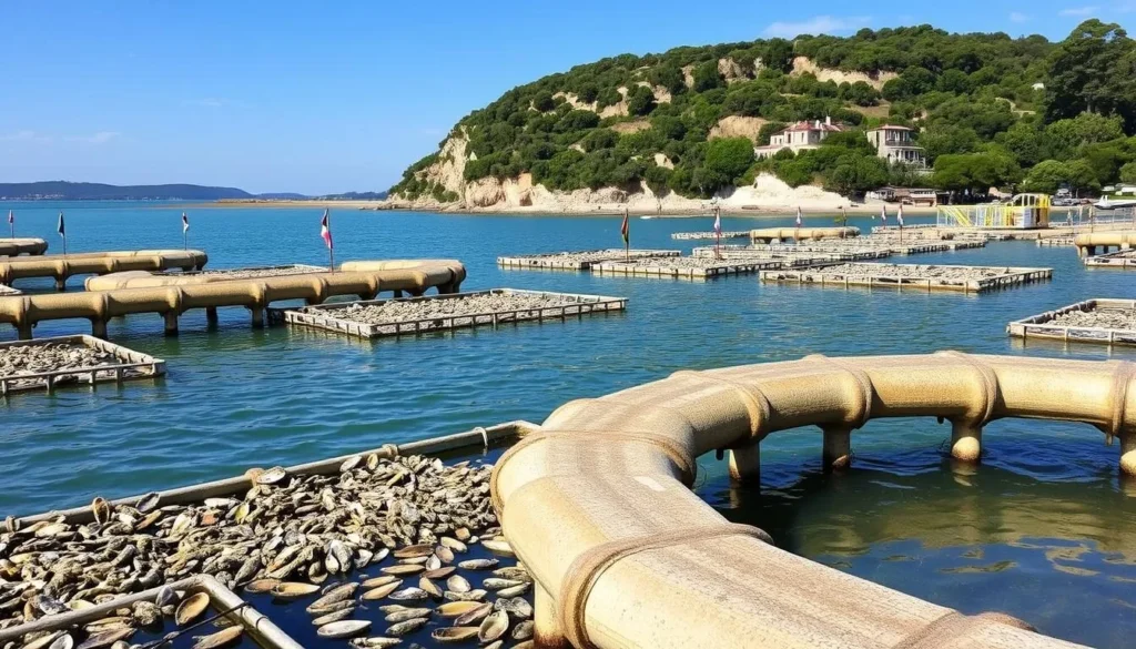 Image of Arcachon Bay's oyster farms