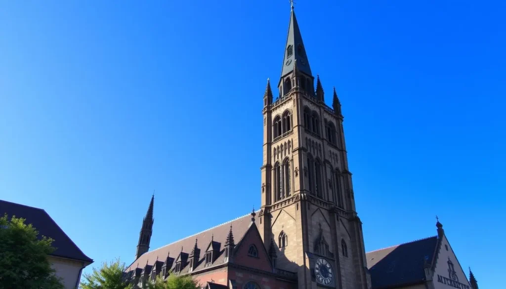 Image of Basel Münster Cathedral with its distinctive twin towers
