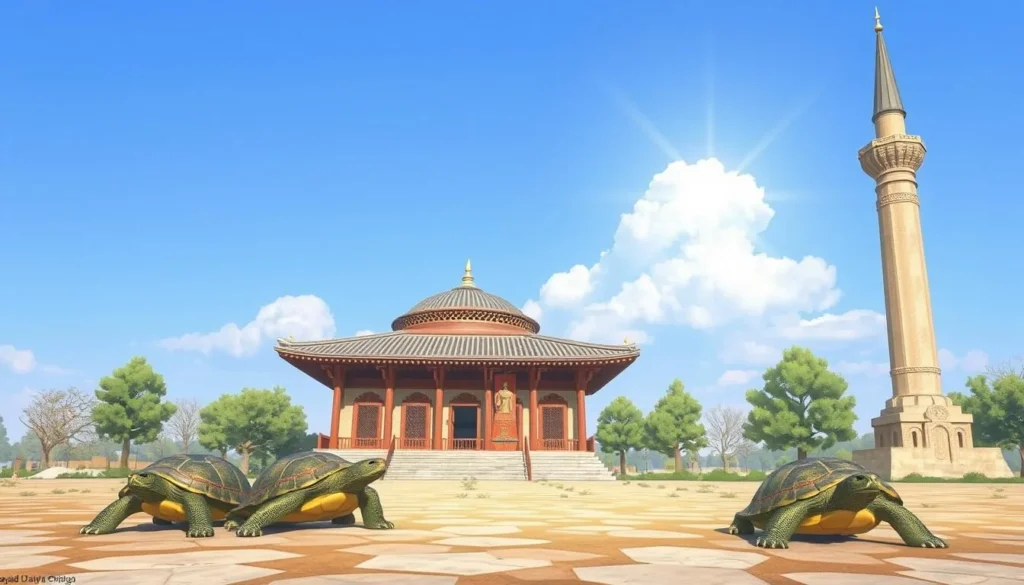 Image of Bayazid Bostami Shrine and its turtles