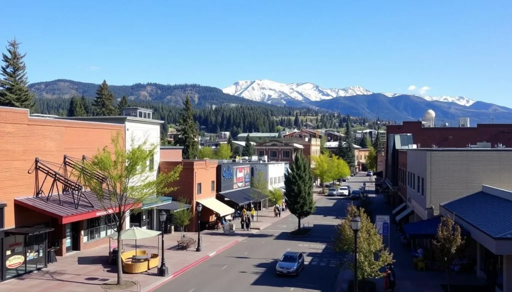 Image of Bend, Oregon, downtown area or a popular outdoor activity