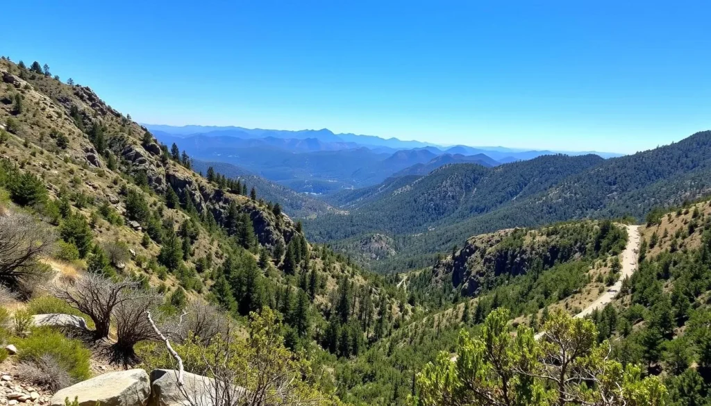Image of Black Mountain Trail with a view of the San Bernardino National Forest