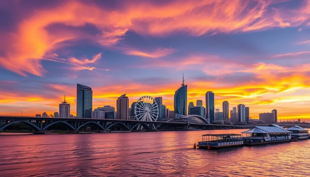 Image of Brisbane cityscape with notable landmarks