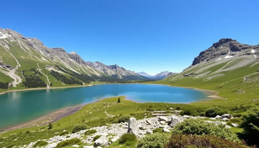 Image of Broken Top Trail with alpine lakes