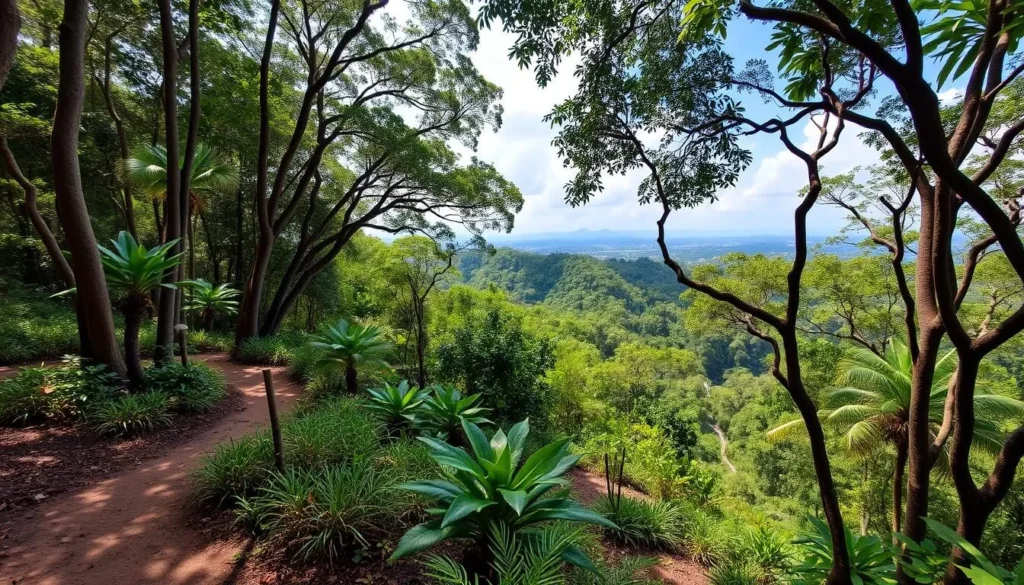 Image of Bukit Timah Nature Reserve's lush forest and hiking trails