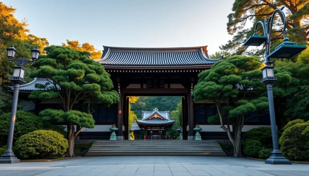Image of Byodo-In Temple entrance