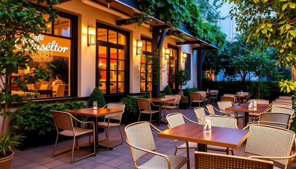 Image of Café Baseltor's outdoor seating