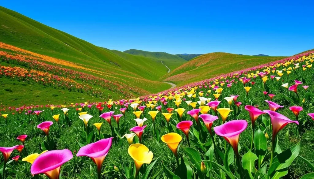 Image of Calla Lily Valley in Big Sur during peak bloom
