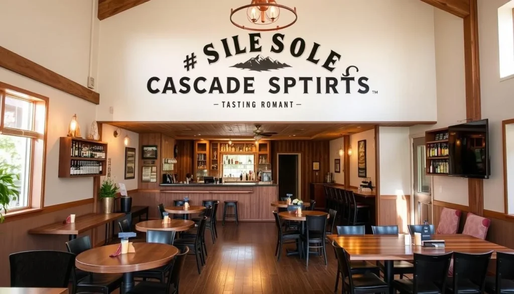 Image of Cascade Spirits tasting room in Sisters, Oregon