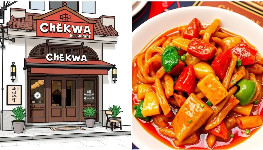 Image of Chekwa's exterior or a signature Chinese dish