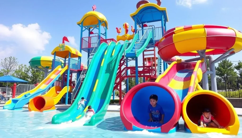 Image of Cheonan Sangnok Water Park's kid-friendly slides