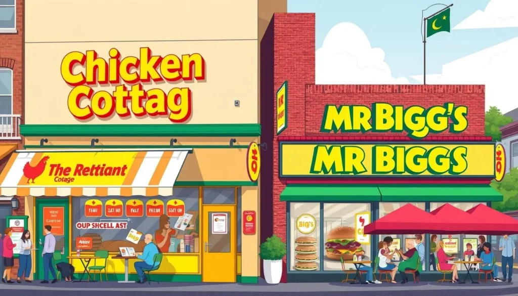 Image of Chicken Cottage and Mr Bigg's