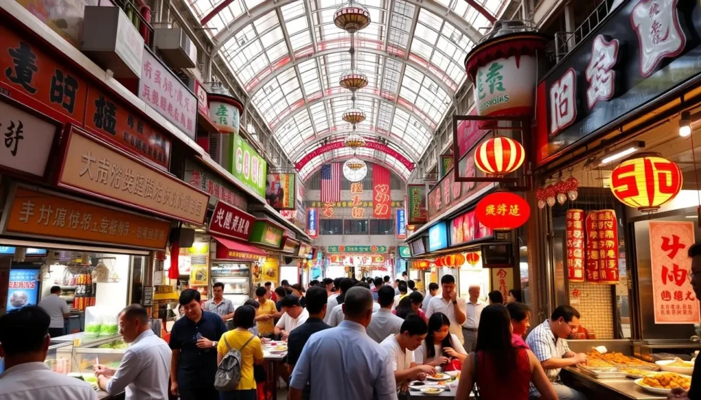 Image of Chinatown Complex Food Centre's bustling interior