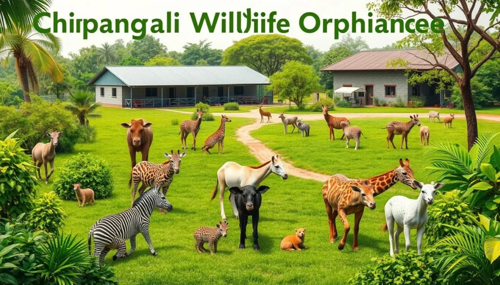 Image of Chipangali Wildlife Orphanage with rescued animals