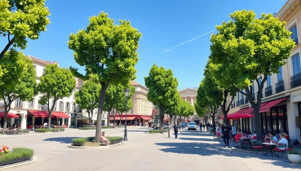 Image of Cours Mirabeau in Aix-en-Provence