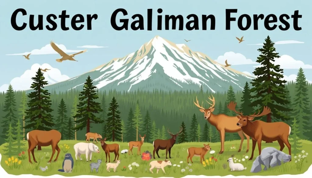 Image of Custer-Gallatin National Forest with diverse wildlife