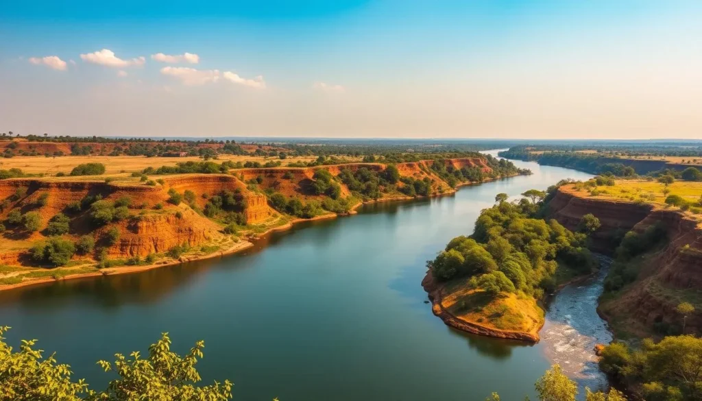Image of Dafra sacred lake and Houët River in Bobo-Dioulasso, Burkina Faso