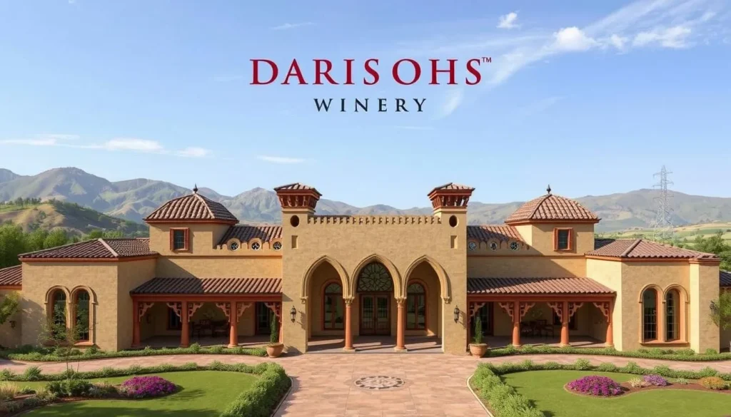 Image of Darioush Winery's Persian-inspired architecture