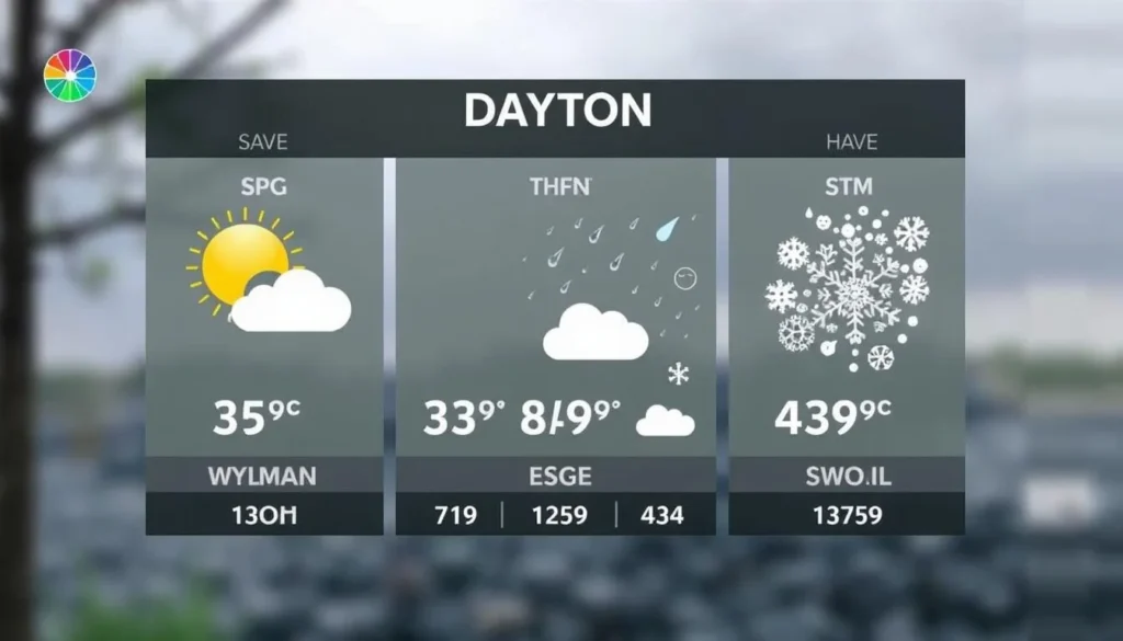 Image of Dayton's weather forecast